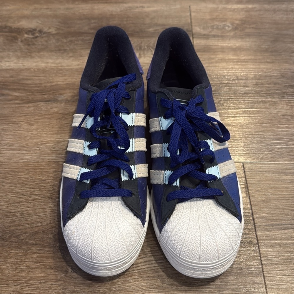 Adidas Superstar ‘Extended Midfoot Stripes - Legacy Indigo’ Size 7.5 View 2